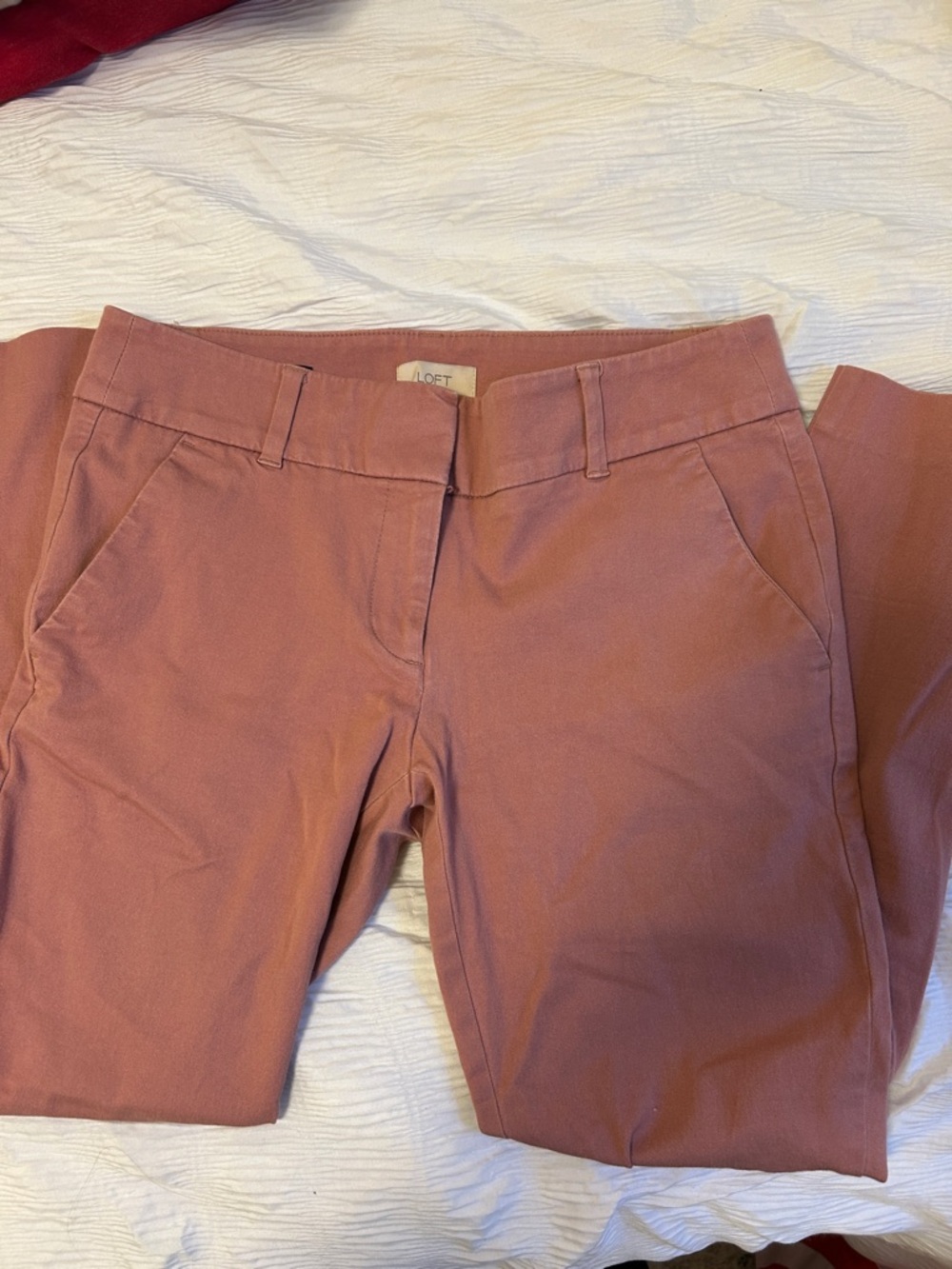 LOFT women’s Chinos in Dusty Rose